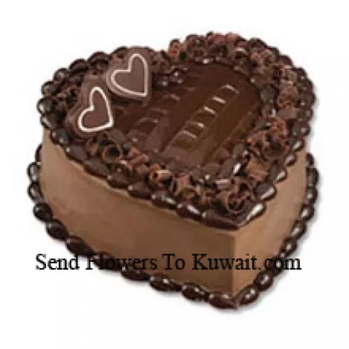 1 Kg (2.2 livres) de Gâteau au Chocolat en Forme de Coeur